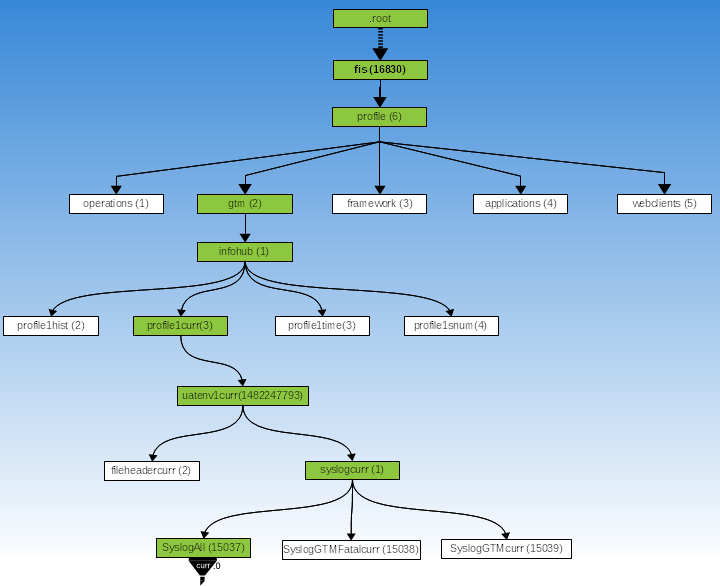 InfoDict GT.M monitoring example